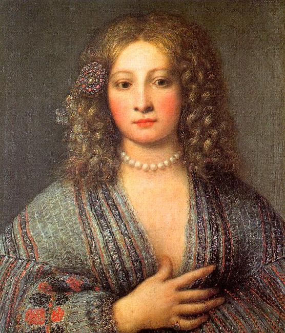 Girolamo Forabosco Portrait of a Courtesan china oil painting image